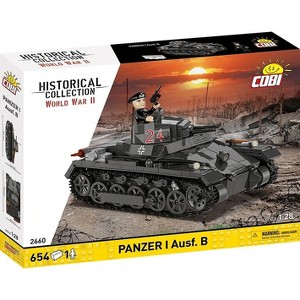 COBI Historical Collection WWII Panzerkampfwagen I (France 1940) Tank Building Set, 654 Pieces - 1 of 4
