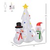 6ft Inflatable Christmas Tree Decorations and Snowmen, Outdoor Blow-Up Yard Christmas Decor with LED Lights Display - 4 of 4