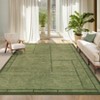 Washable Indoor Modern Living Room Rugs, Geometric Patchworked Non Slip Area Rug for Bedroom Dining Room Office - 2 of 4