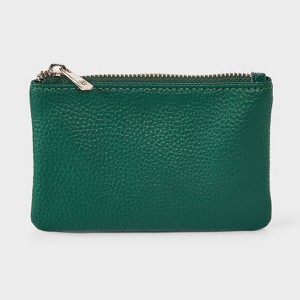 Small Top Zip Pouch Wallet - A New Day™ Green : Target