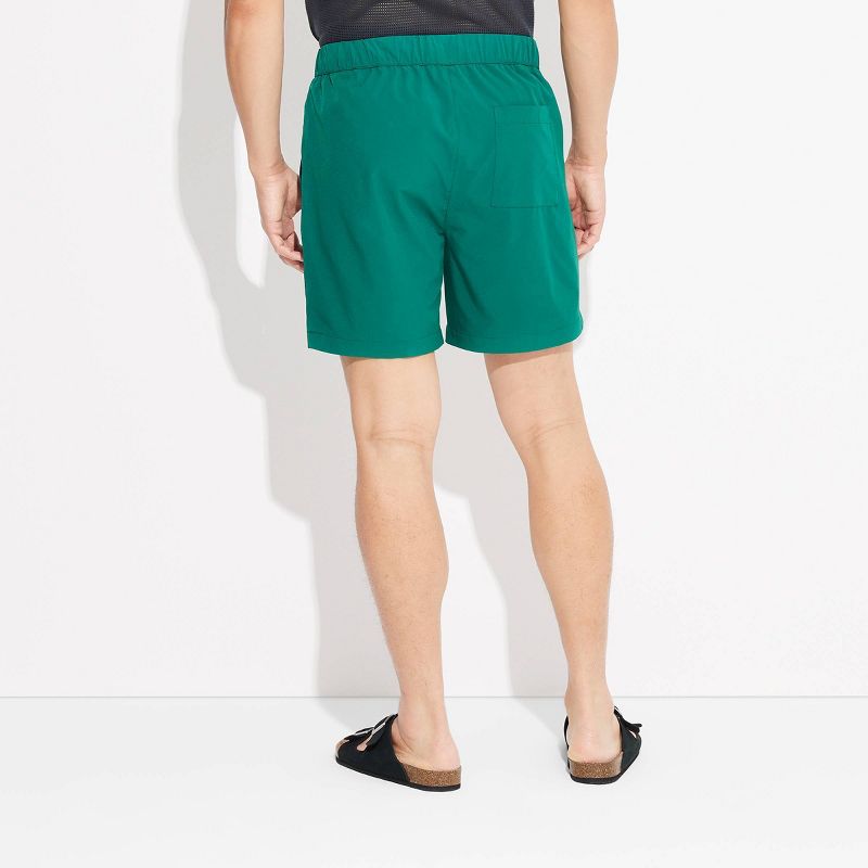 Men's Regular Fit Pull-On Shorts 6" - Original Use™ Forest Green, 4 of 8