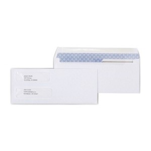 MyOfficeInnovations Lsr Check Size Double-Window Security-Tint Gummed Envelopes 1 000/BX 381898 - 1 of 3