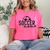 Simply Sage Market Women's Soccer Mom Ball Short Sleeve Garment Dyed Tee - 2 of 4