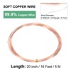 Unique Bargains Soft Pure Copper Jewelry Making Gardening Wire 1 Roll - 3 of 4
