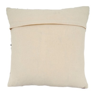 Multi-Colored Chindi Cotton and Polyester Pillow Cover, 22" x 22"