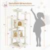 Kumasinova 54" Versatile Cat Tree Tower for Felines,Multi-Level Durable Pet Scratching Posts,Cozy Jumping Platform and Double Condos - 3 of 4