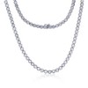 Diamonds D'Argento Sterling Silver, 5.79cttw Lab-Grown Diamond Tennis Necklace - (58 Stones) - Silver - 17 Inch - 2 of 3
