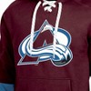 NHL Colorado Avalanche Men's Long Sleeve Hooded Sweatshirt with Lace - 3 of 3