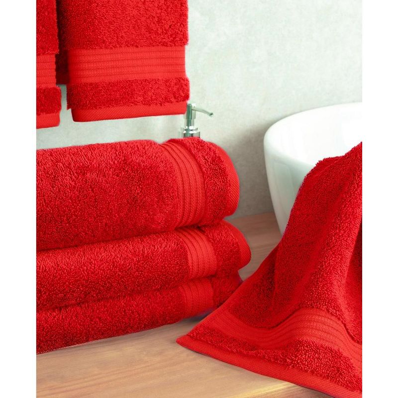 American Soft Linen Bekos 4 Pack Hand Towel Set, 100% Cotton Hand Towels for Bathroom, 2 of 7