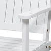 NAYSAYE Patio Swing Acacia Wood Porch Swing with Slatted Backrest for Outdoor Relaxation, White, 47.75"*25.25"*22" - 4 of 4