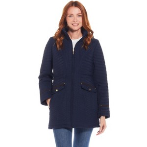 Weatherproof Women's Quilted Walker with Faux Suede Details - 1 of 4