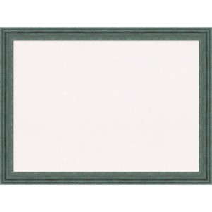 31"x23" Upcycled Wood Frame White Cork Board Teal/Gray - Amanti Art: Bulletin Board for Home or Office Wall Mount - 1 of 4