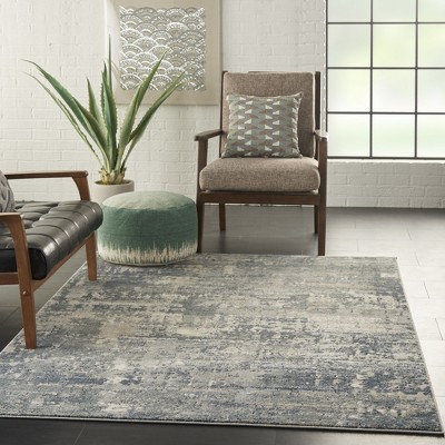 Mineral Hues Handmade Abstract 5' x 7' Beige/Grey Synthetic Rug