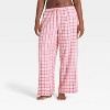 Women's Flannel Wide Leg Pajama Pants - Wild Fable™ - 4 of 4