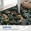 Living Room Rug Jungle Tiger Area Rug Plant Rugs Low Pile Non Shedding Soft Accent Carpet for Bedroom, Dining Room - 4 of 4