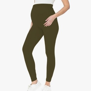 Women's Sports Pants Elastic Elastic Belly Support Pants Cross-Border Maternity Pants - 1 of 4