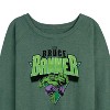 Women's - Marvel - Hulk Bruce Banner Lightweight French Terry Wide Neck Long Sleeve Shirt - 2 of 4