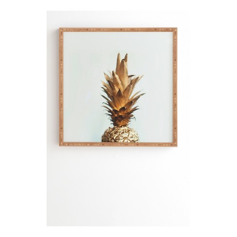 Chelsea Victoria The Gold Pineapple Framed Wall Art by Deny Designs - image 1 of 4