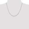 Black Bow Jewelry 1.8mm, Sterling Silver D/C Twisted Solid Serpentine Necklace - 2 of 4