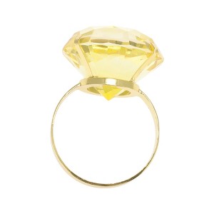 Unique Bargains Napkin Rings Faux Diamond Stainless Steel Plastic 1 Pc - 1 of 3