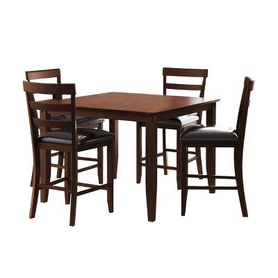 5pc Alexander Counter Height Dining Set Brown - Abbyson Living