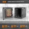 Winado 82 QT Food Storage Container Catering Food Box Insulated Food Carrier in Black - 2 of 3