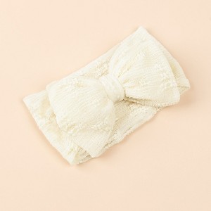 MyKids-USA Baby Various Color Bow Tie Patched Design Elastic Headbands - 1 of 2