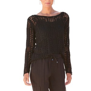 Women's Open Knit Sweater - LASCANA - 1 of 4