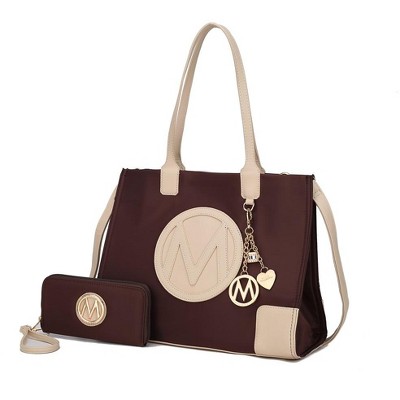 MKF Collection Louise Women’s Tote Bag and Wallet Set by Mia K