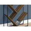 TOAOTBNBO 5-Tier Bookshelf with Slanted Shelves, V-shaped Metal Storage Bookcase Living Room High Slim Book Shelf - 4 of 4