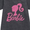 - Barbie - Classic Logo Pink Graphic Short Sleeve Fleece Dress - 2 of 3