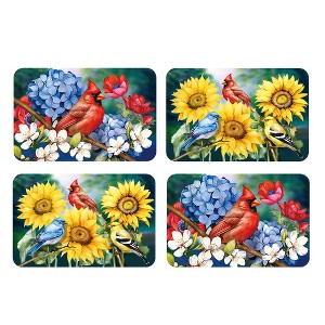 Briarwood Lane Spring Double Sided Placemat (4-pack) 17x11.25 Birds in the Garden For Spring Sunflower Placemat - 1 of 4