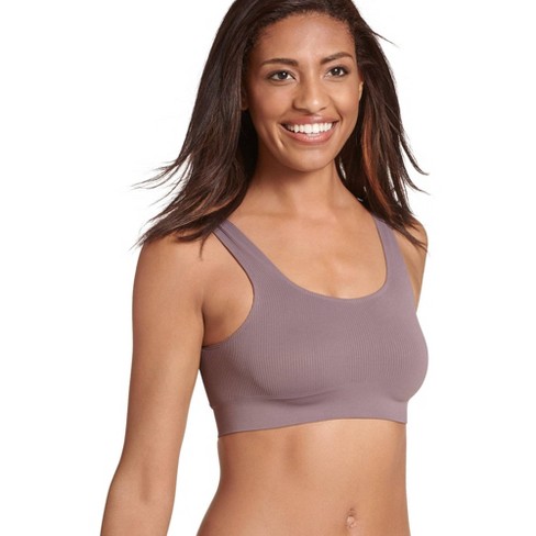 Jockey Women's Ecoseamfree Rib Scoop Bralette M Twilight : Target