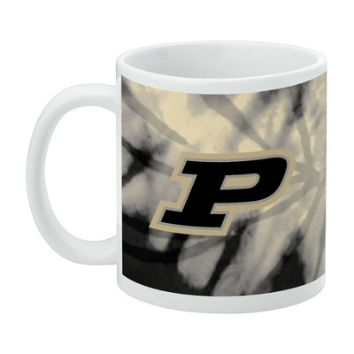 Purdue University Tie Dye Ceramic Coffee Mug Novelty Gift Mugs for Coffee Tea and Hot Drinks 11oz White