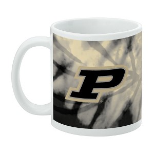 Purdue University Tie Dye Ceramic Coffee Mug Novelty Gift Mugs for Coffee Tea and Hot Drinks 11oz White - 1 of 2