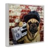 Stupell Industries Urban Pug Dog Boombox Music Chain Necklace Framed Giclee Art - 2 of 4
