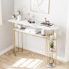 43" Console Table with Shelves, 5-Tier Farmhouse Narrow Entryway Table , Sofa Table, Console Tables for Entryway - 2 of 4
