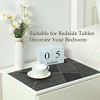 PiccoCasa   PVC Washable Heat-resistant Cross Woven PVC Non-slip Placemat Black 18" x 12" 6 Pcs - 4 of 4
