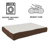 Orthopedic Dog Bed – 2-Layer Memory Foam Dog Bed with Machine Washable Cover – 30x20.5 Dog Bed for Medium Dogs up to 45lbs by PETMAKER (Brown) - 3 of 4