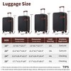 YONWAY Luggage Sets 4 Piece, with Compression Packing Cubes, Hardside Expandable Suitcase Set, with TSA Lock and Spinner Wheel - 3 of 4
