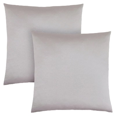 Monarch Specialties Pillows Set Of 2 18 X 18 Square Insert Included Decorative Throw Accent Sofa Couch Bedroom Polyester Hypoallergenic Grey Modern