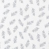 1pc 52"x14" No. 918 Hawthorne Leaf Print Crushed Sheer Voile Kitchen Curtain Valance Chambray - 3 of 4