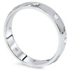 Pompeii3 14K White Gold 3mm 1/4ct Diamond Bezel Eternity Wedding Ring - 2 of 4