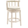 NicBex Swivel Bar Stools,Modern Leather Wooden Counter Height Barstools Chair,Stools for Kitchen,Counter,Living Room,Cafe - 2 of 4