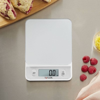 Taylor Digital Kitchen Glass Top 11lb Food Scale Silver_6