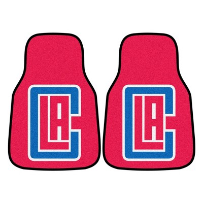 NBA Los Angeles Clippers Carpet Car Mat Set - 2pc