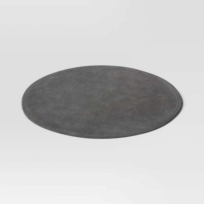 Faux Leather Decorative Charger - Threshold™, 4 of 9