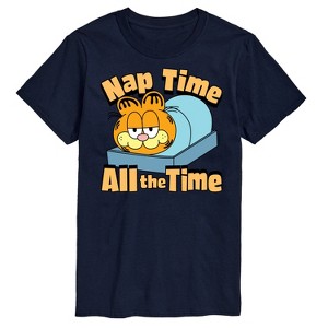 Men's - Garfield - Nap Time All The Time Short Sleeve Graphic T-Shirt - 1 of 4