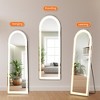 Oval LED Bathroom Mirror 63x20 Inch, Lighted Vanity Mirror with Anti-Fog Function, White - 3 of 4