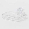 Suction Soap Dish Clear - Room Essentials™ - image 3 of 3